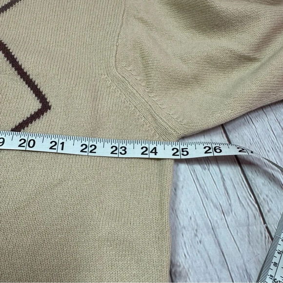 vintage lyle & scott pure new wool sweater made in scotland sz large preppy - Picture 7 of 9